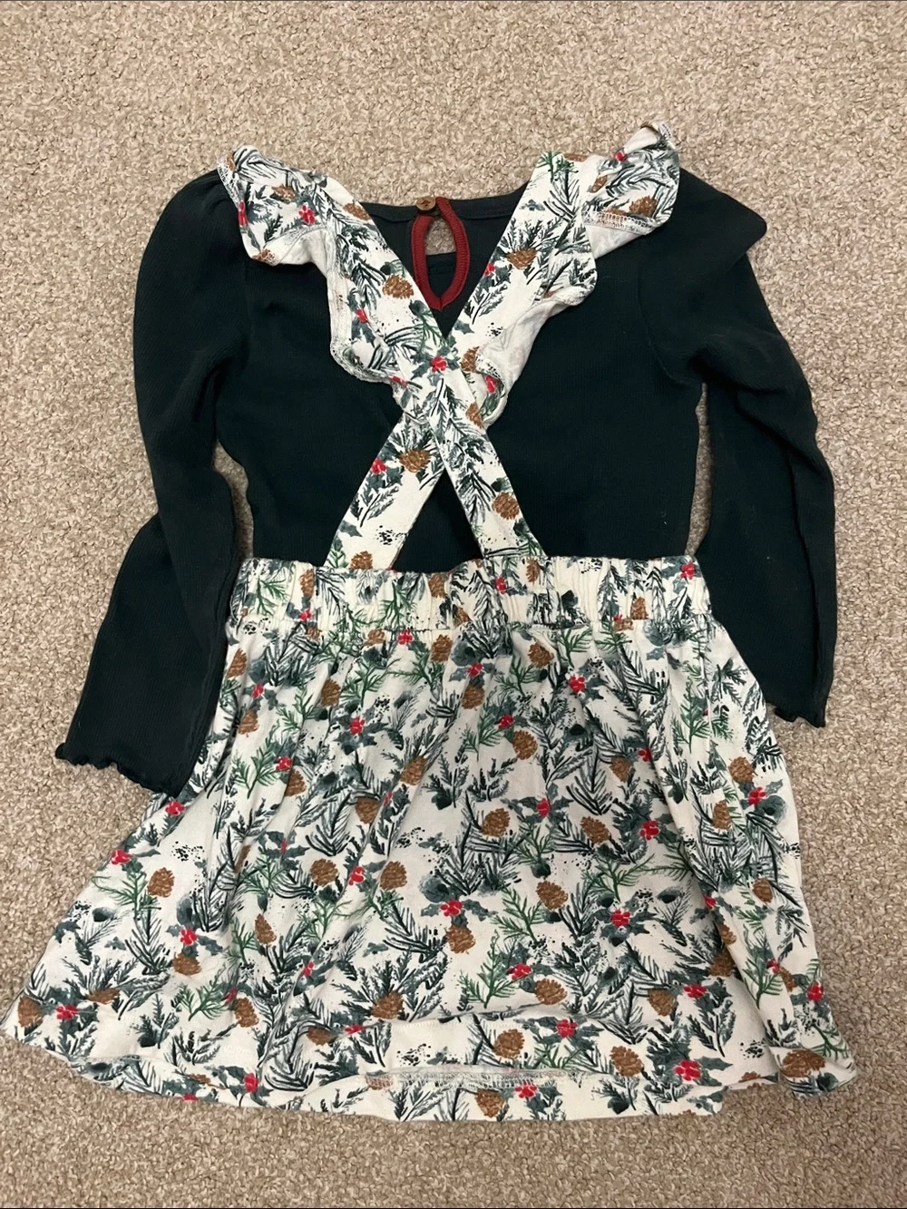 Burt's Bees Holiday Jumper with Hunter Onesie